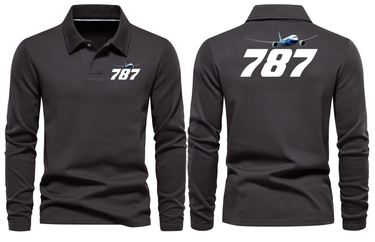 BOEING 787 LONG SLEEVE POLO
